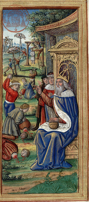 Antiquitates judaicae - Couronnement de Salomon/Salomon rendant la justice_2