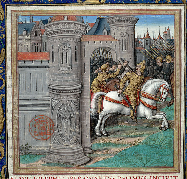 Antiquitates judaicae - Aristobule II chassant Hyrcan II de Jérusalem
