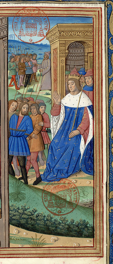 Antiquitates judaicae - Hérode le Grand jugeant des voleurs/Voleurs vendus comme esclaves à un souverain étranger_2