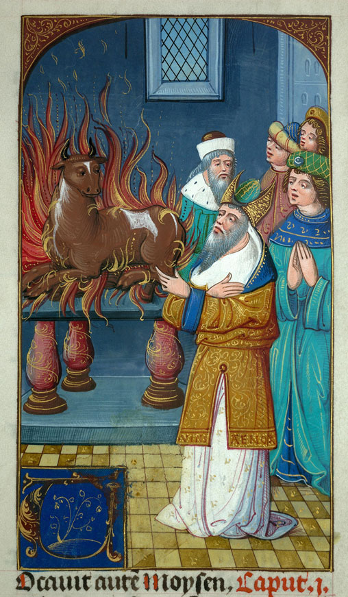 Bible - Sacrifice d'un taureau