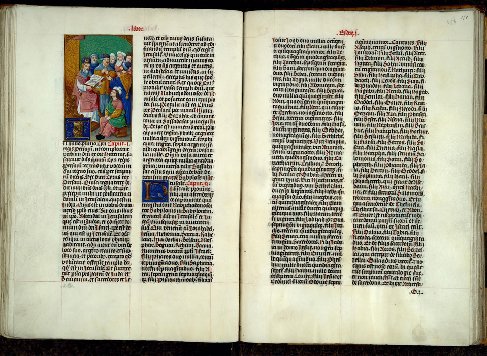 Bible - Esdras lisant le livre de la Loi au peuple_3
