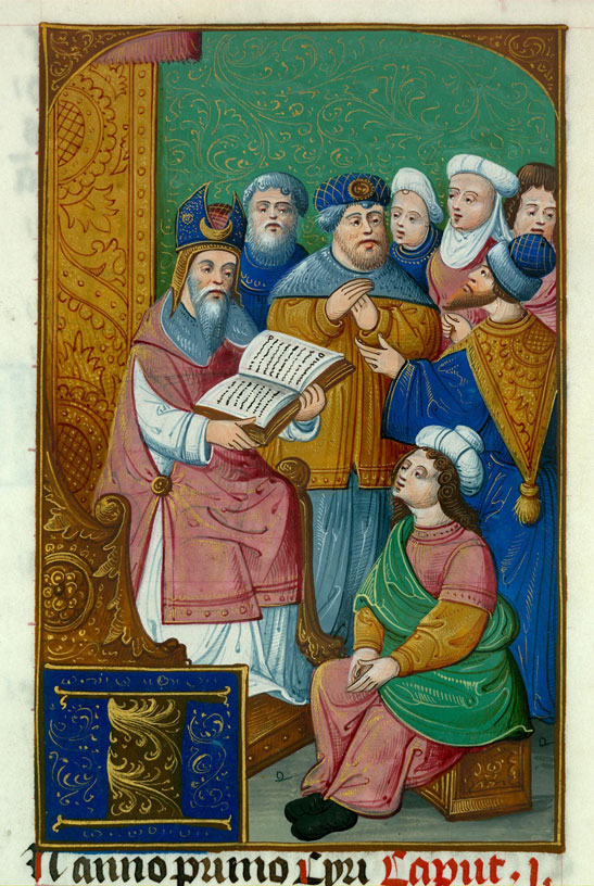 Bible - Esdras lisant le livre de la Loi au peuple
