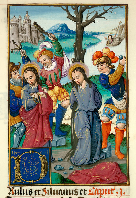 Bible - Saint Paul battu, lapidé et faisant naufrage