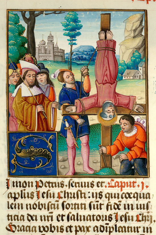 Bible - Néron et le crucifiement de saint Pierre