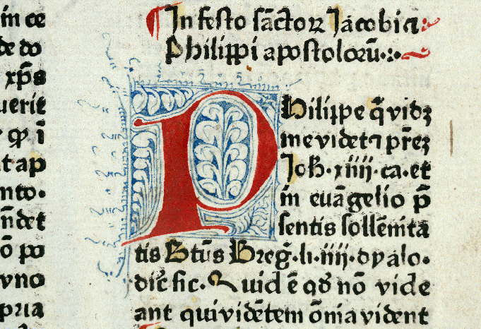 Sermones de sanctis - Initiale filigranée_0