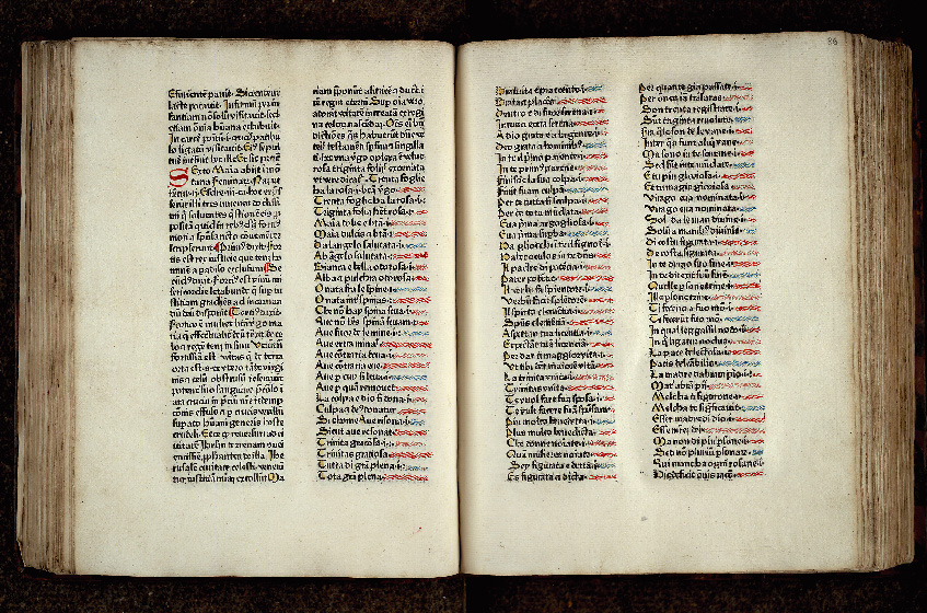 Sermones de sanctis - Bouts-de-ligne ornés