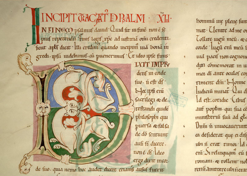 Enarrationes in Psalmos - Initiale ornée