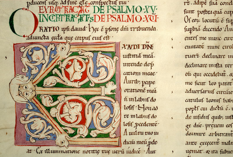 Enarrationes in Psalmos - Initiale ornée