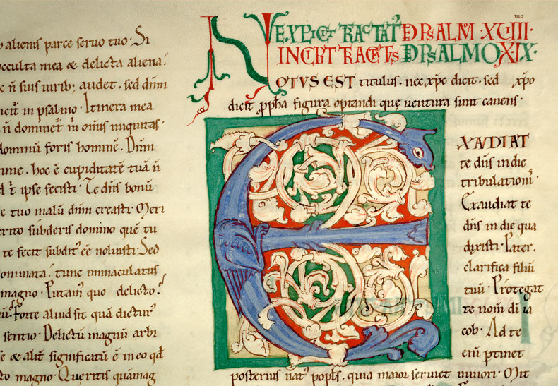 Enarrationes in Psalmos - Initiale ornée