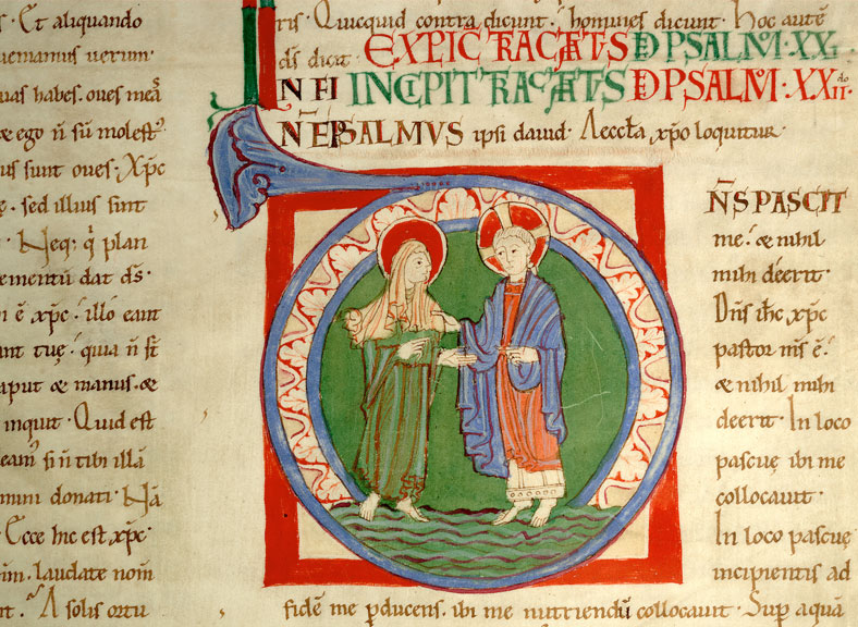 Enarrationes in Psalmos - Christ conduisant l'âme sur les eaux