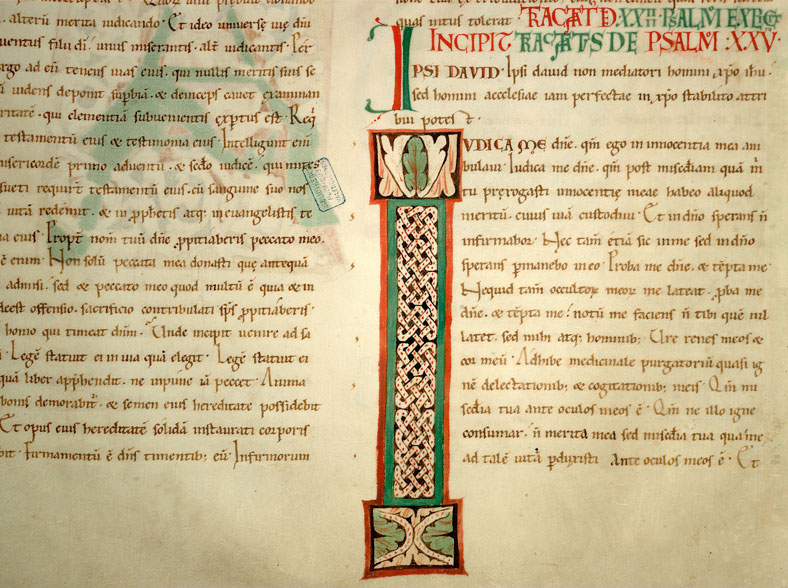Enarrationes in Psalmos - Initiale ornée
