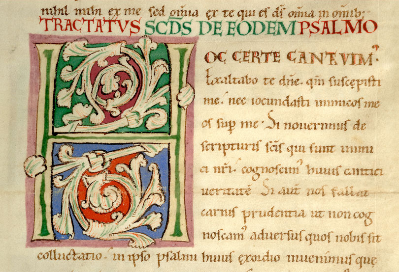 Enarrationes in Psalmos - Initiale ornée