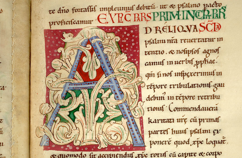 Enarrationes in Psalmos - Initiale ornée