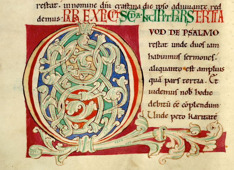 Enarrationes in Psalmos - Initiale ornée
