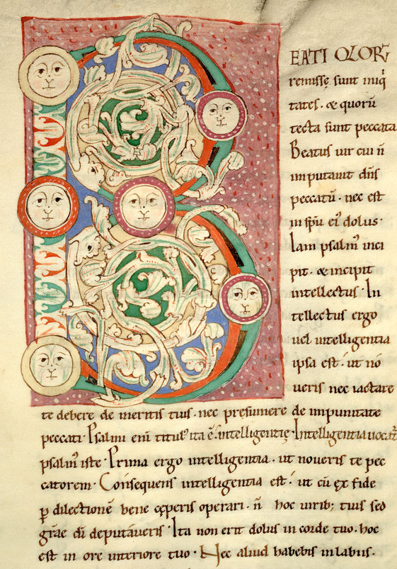 Enarrationes in Psalmos - Initiale ornée