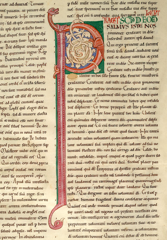 Enarrationes in Psalmos - Initiale ornée