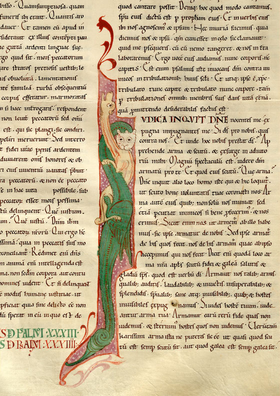 Enarrationes in Psalmos - Hybride zoomorphe et fauve