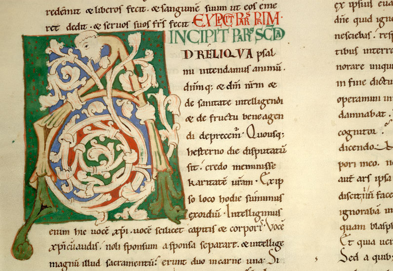 Enarrationes in Psalmos - Initiale ornée