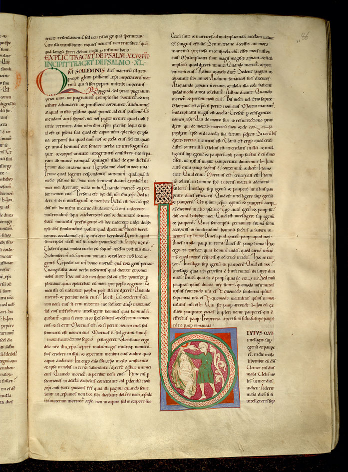 Enarrationes in Psalmos - Homme bon secourant un être dans le dénuement, béni de Dieu_1