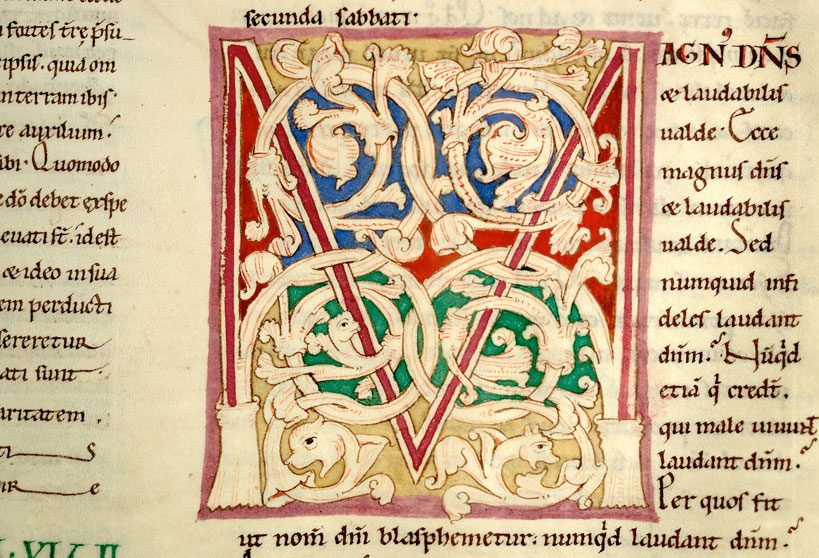 Enarrationes in Psalmos - Initiale ornée