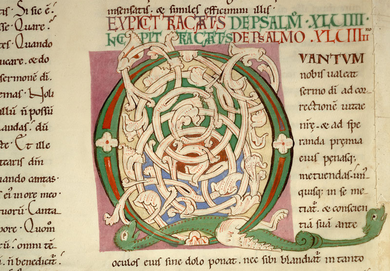 Enarrationes in Psalmos - Initiale ornée
