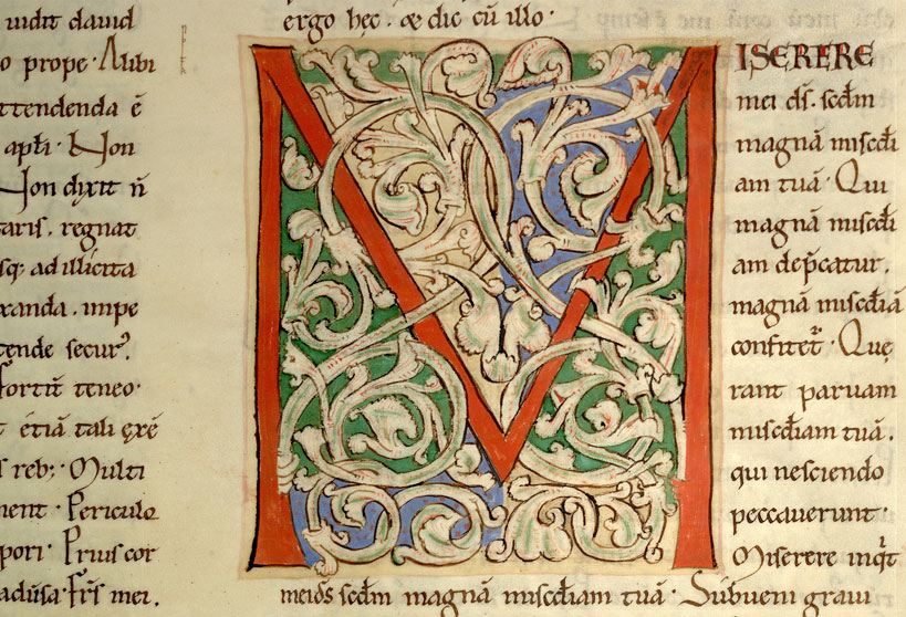 Enarrationes in Psalmos - Initiale ornée
