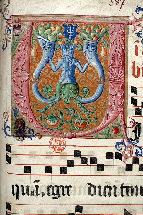 Antiphonaire - Initiale ornée