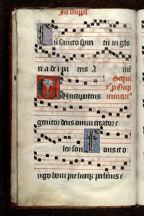 Antiphonaire - Initiales ornée et cadelées