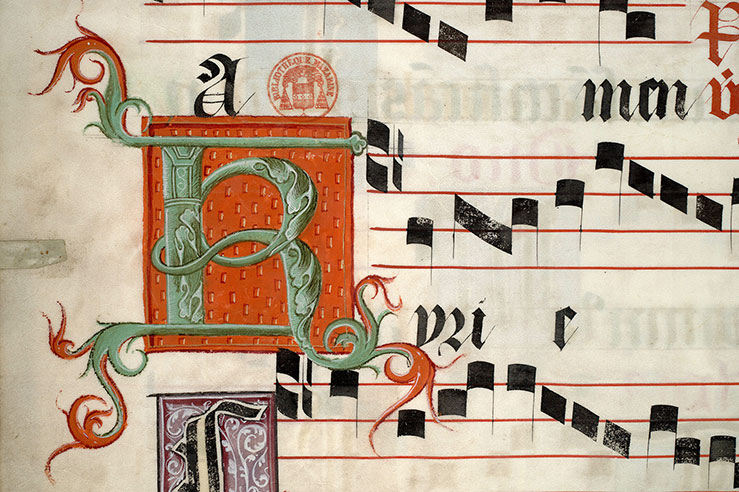 Antiphonaire - Initiale ornée