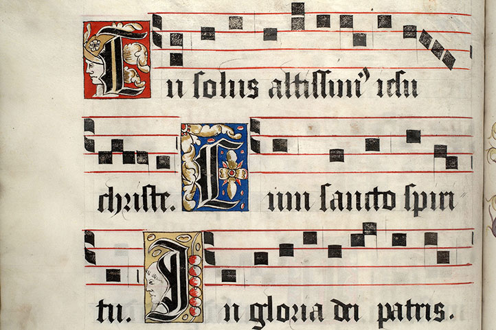 Antiphonaire - Têtes d'hommes