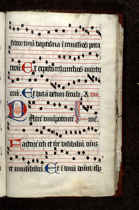 Antiphonaire - Initiales parties