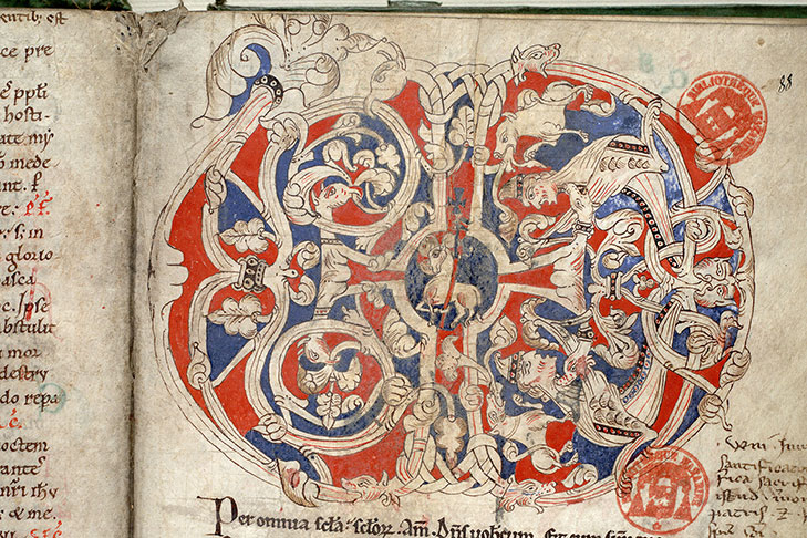 Missel à l'usage de Bayeux - Hybrides anthropomorphes et zoomorphes dans des végétaux_0