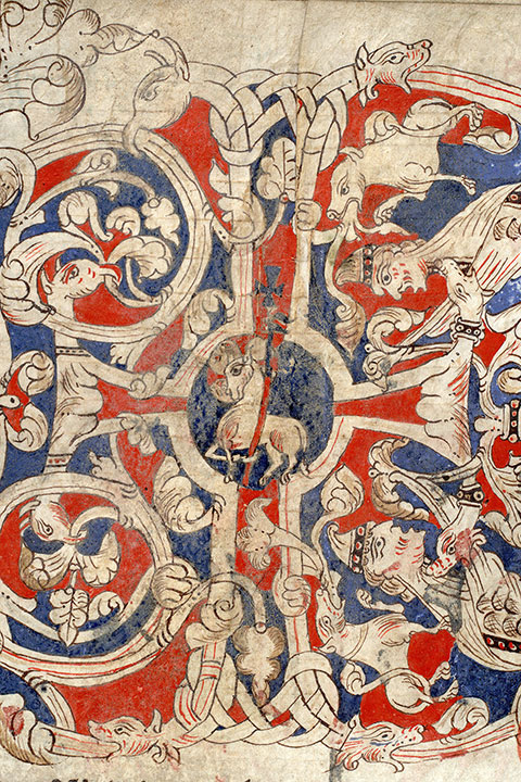 Missel à l'usage de Bayeux - Hybrides anthropomorphes et zoomorphes dans des végétaux_1