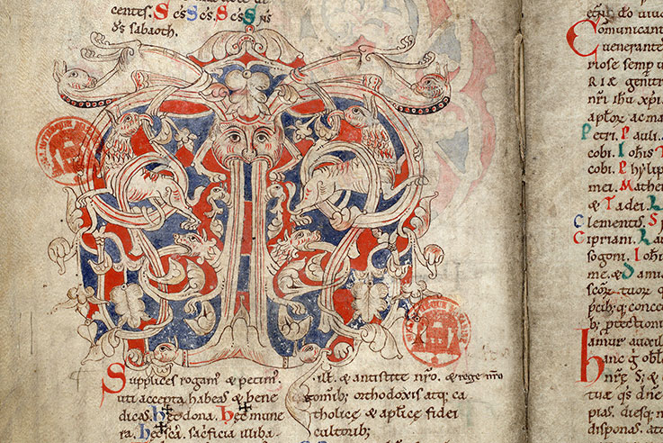 Missel à l'usage de Bayeux - Hybrides anthropomorphe et zoomorphes dans des végétaux_0