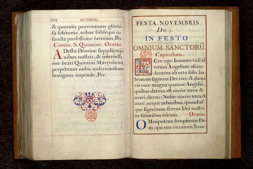 Collectaire à l'usage de Notre-Dame de Paris - Motif végétal