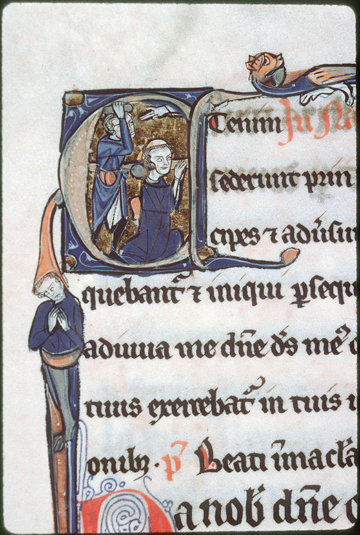 Missel à l'usage de l'abbaye de Villeloin - Lapidation de saint Etienne
