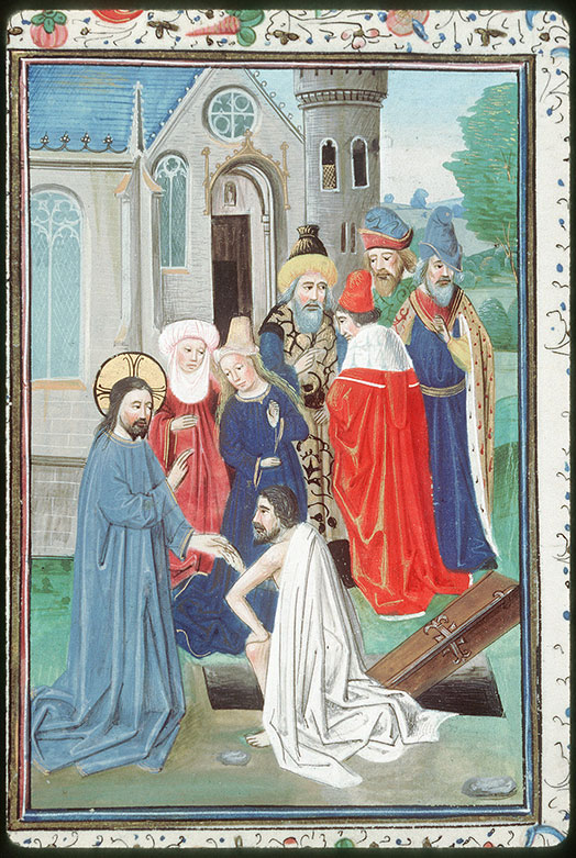 Heures à l'usage de Rome - Résurrection de Lazare