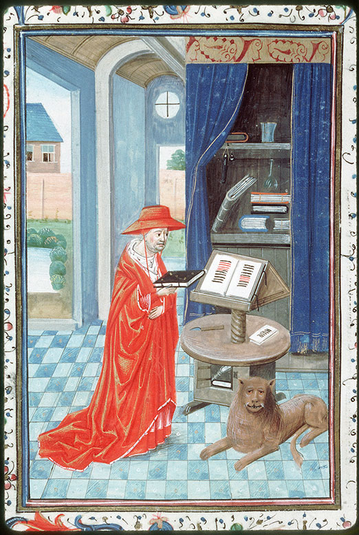 Heures à l'usage de Rome - Saint Jérôme dans son étude