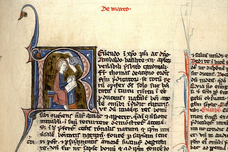 Catena aurea - Saint Marc écrivant inspiré par son symbole