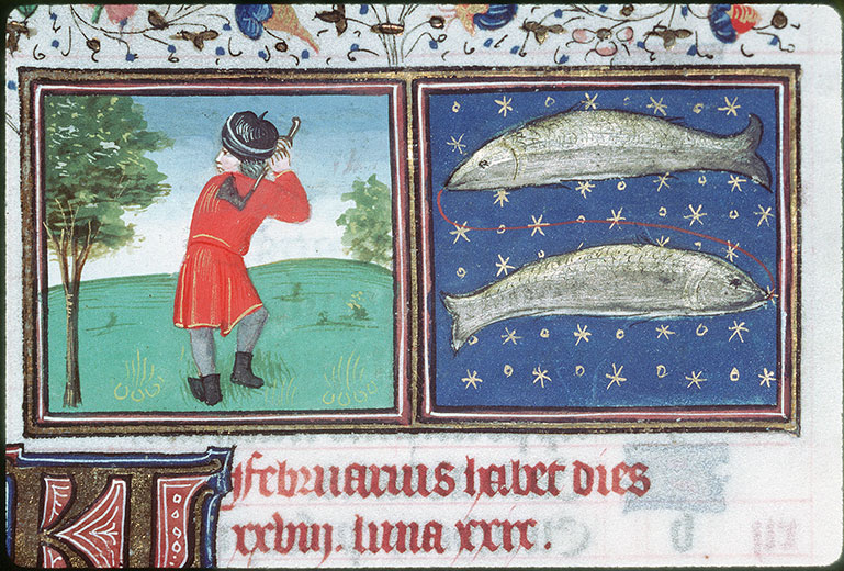 Heures à l'usage de Rome - Signe des poissons