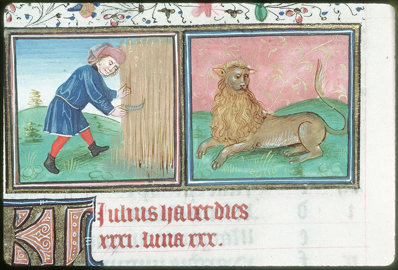 Heures à l'usage de Rome - Signe du lion