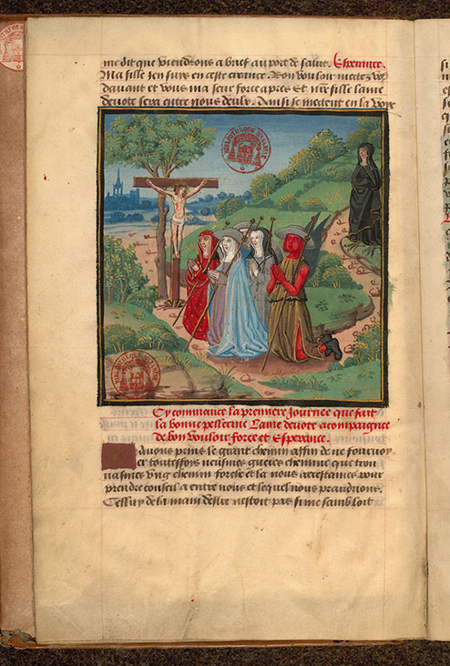 Voyage spirituel - Ame dévote et ses compagnons en prière_2