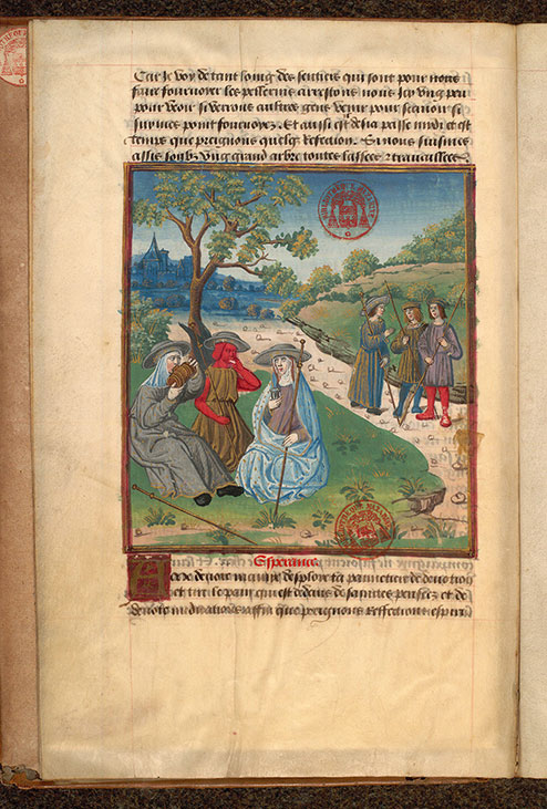 Voyage spirituel - Ame dévote et ses compagnons prenant une collation 'spirituelle'_1