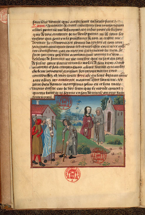 Voyage spirituel - Méprisance des biens mondains conseillant Ame dévote_1