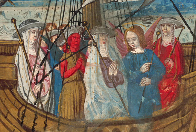 Voyage spirituel - Ame dévote et ses compagnons dans le navire de Salut_1