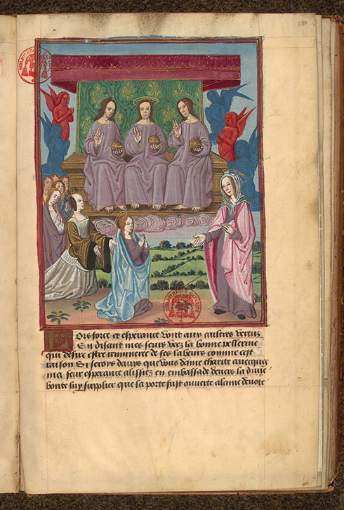 Voyage spirituel - Ame dévote présentée à la Sainte Trinité