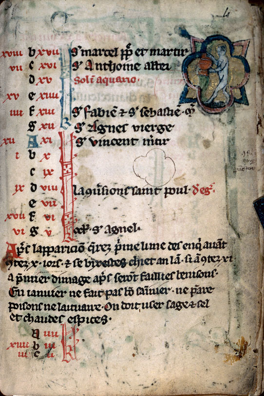 Heures/Vie de sainte Marguerite - Signe du verseau