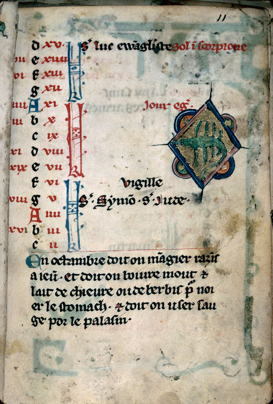 Heures/Vie de sainte Marguerite - Signe du scorpion