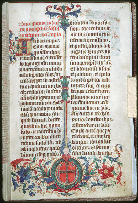 Epistolier/Evangéliaire à l'usage de Tours - Page décorée