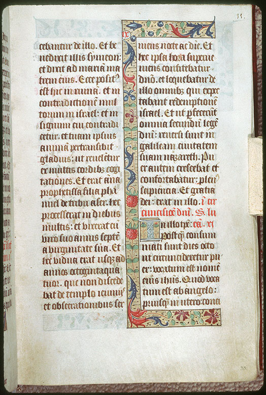 Epistolier/Evangéliaire à l'usage de Tours - Page décorée
